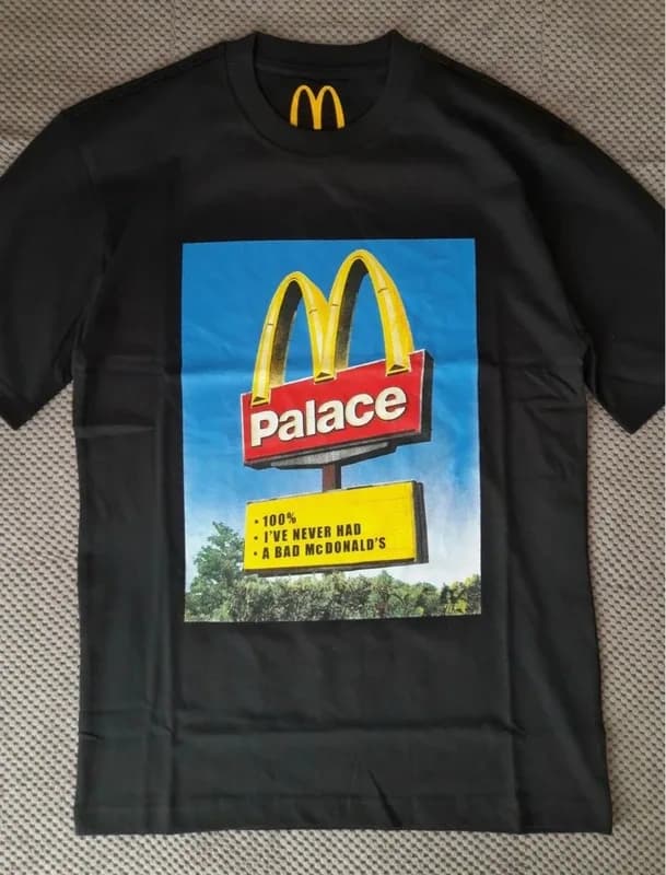Palace x McDonald's T-shirt nera